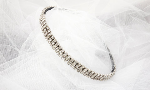 Rhinestone Necklace Headband